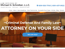 Tablet Screenshot of michaelschreiberlaw.com